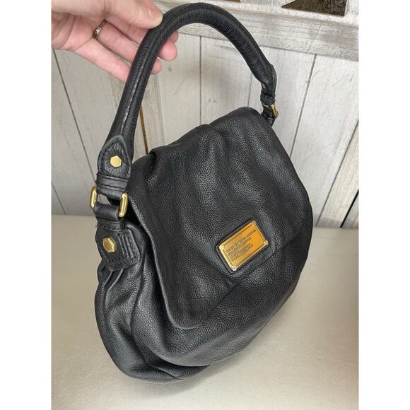 Marc By Marc Jacobs Vintage Ukita Black Soft Leather Classic Top Handle Bag Y2K - Picture 2 of 10